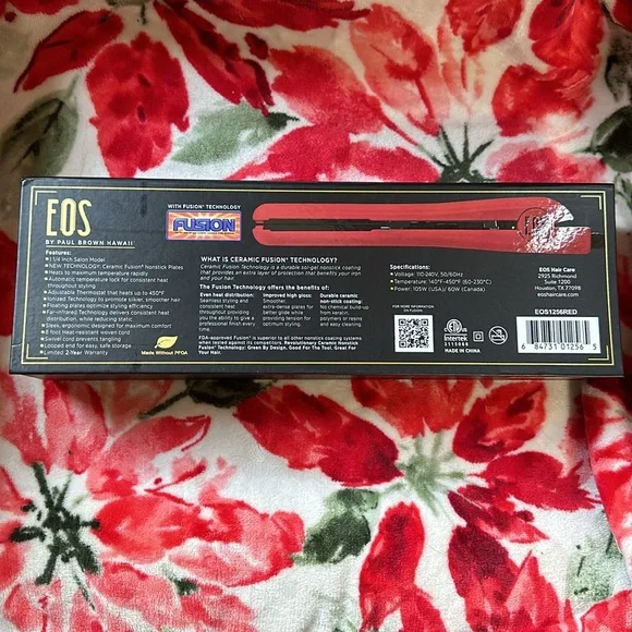 Paul Brown Hawaii Ceremic Flat Iron 1.25 inch red - Picture 3 of 3